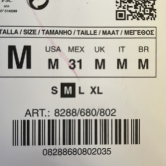 ZARA ribbed pants, size M,elastic waist band with drawstring,excellent condition - Picture 5 of 5